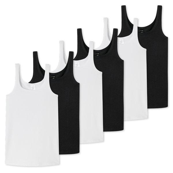 Schiesser 6er Pack Teens Girls 95/5 Organic Cotton - Tops / Unterhemden