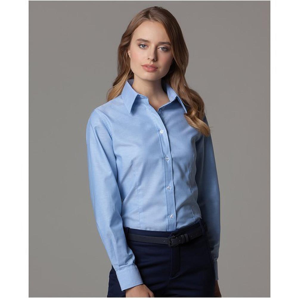 Russell Easy Care Oxford Langarmbluse