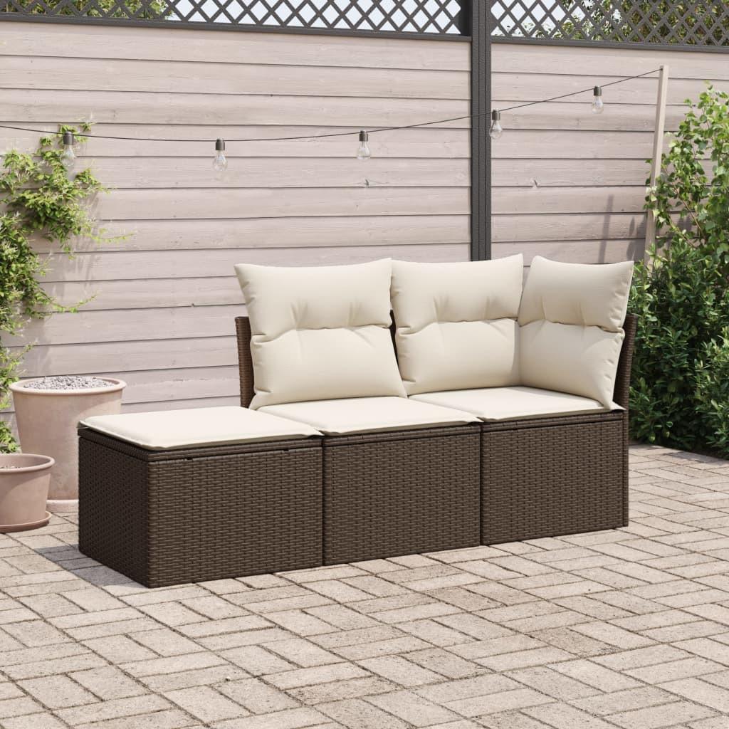 VidaXL Garten sofagarnitur poly-rattan