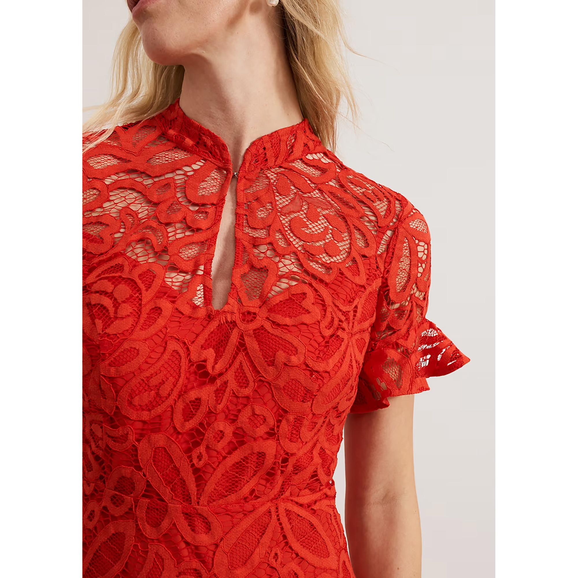 Phase Eight Lula Spitzenkleid Midi