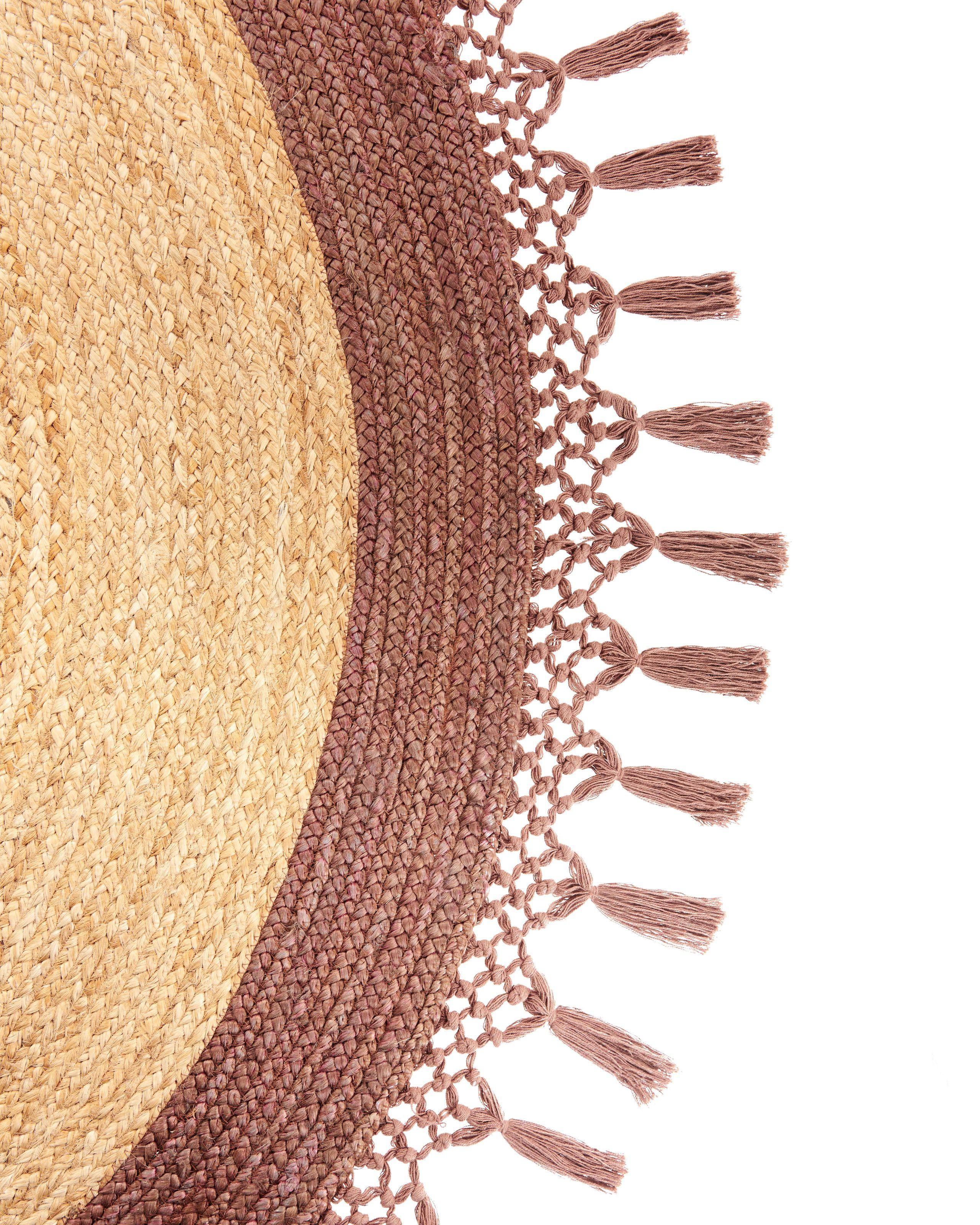 Beliani Teppich aus Jute Boho MARTS