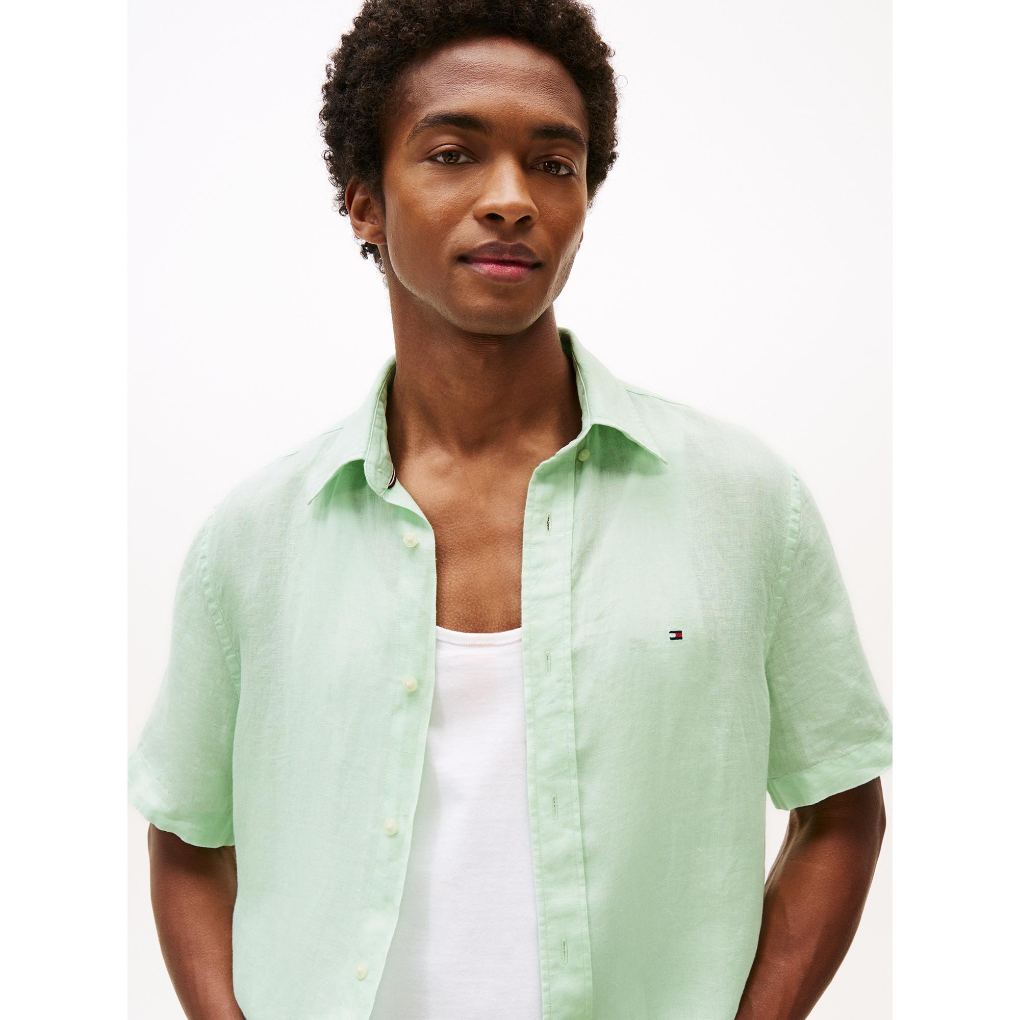 TOMMY HILFIGER Pigment Dyed Linen RF Kurzarmhemd