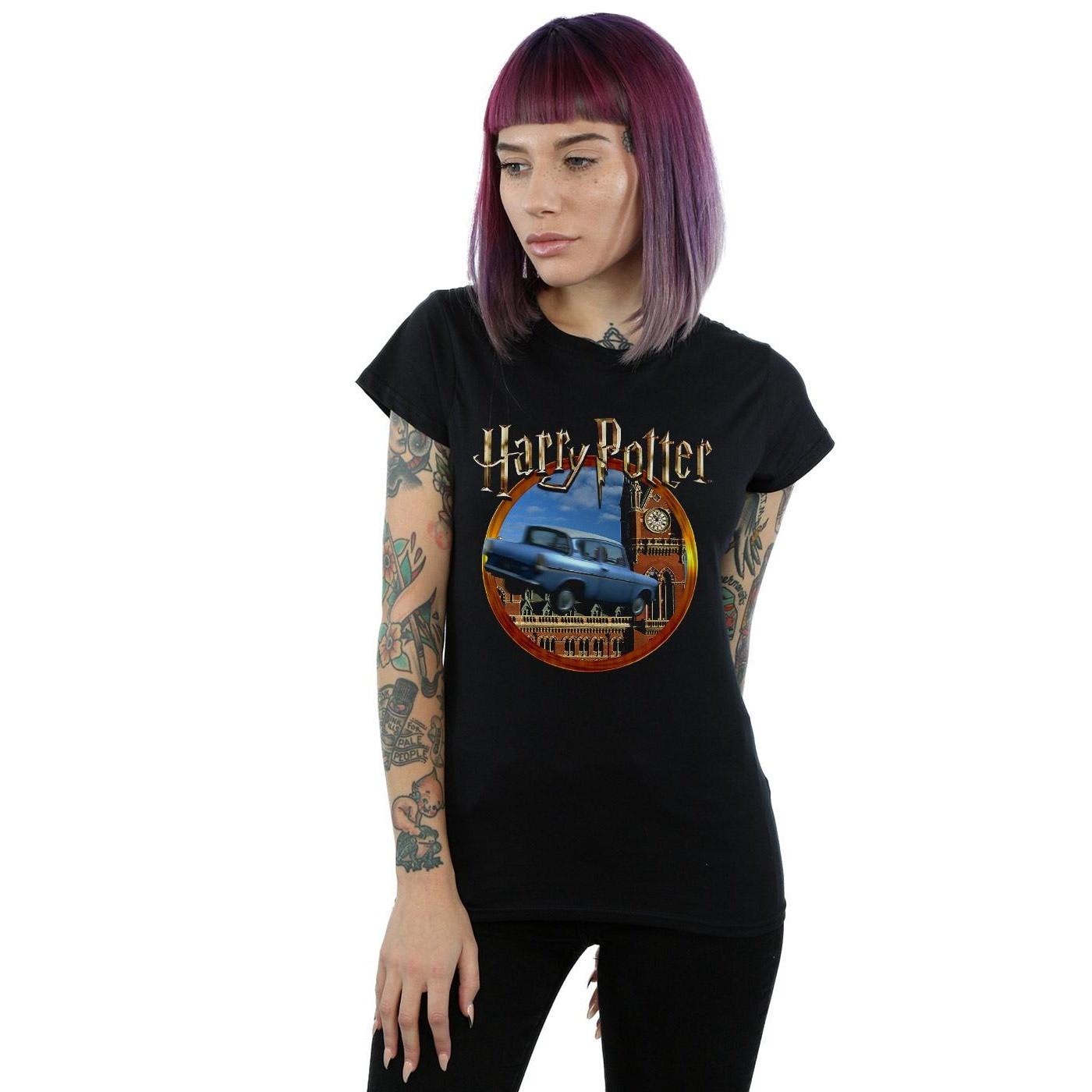 Harry Potter Fliegendes Auto Print T-Shirt