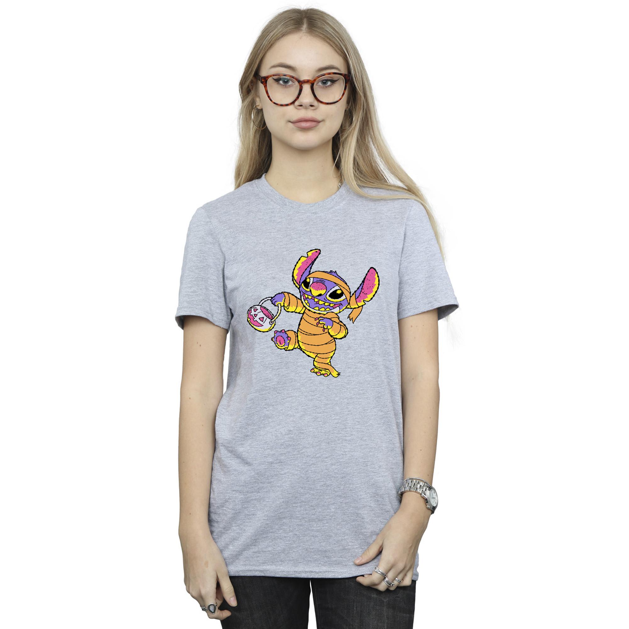Lilo & Stitch Trick Or Treat Pumpkinhead Bedrucktes T-Shirt