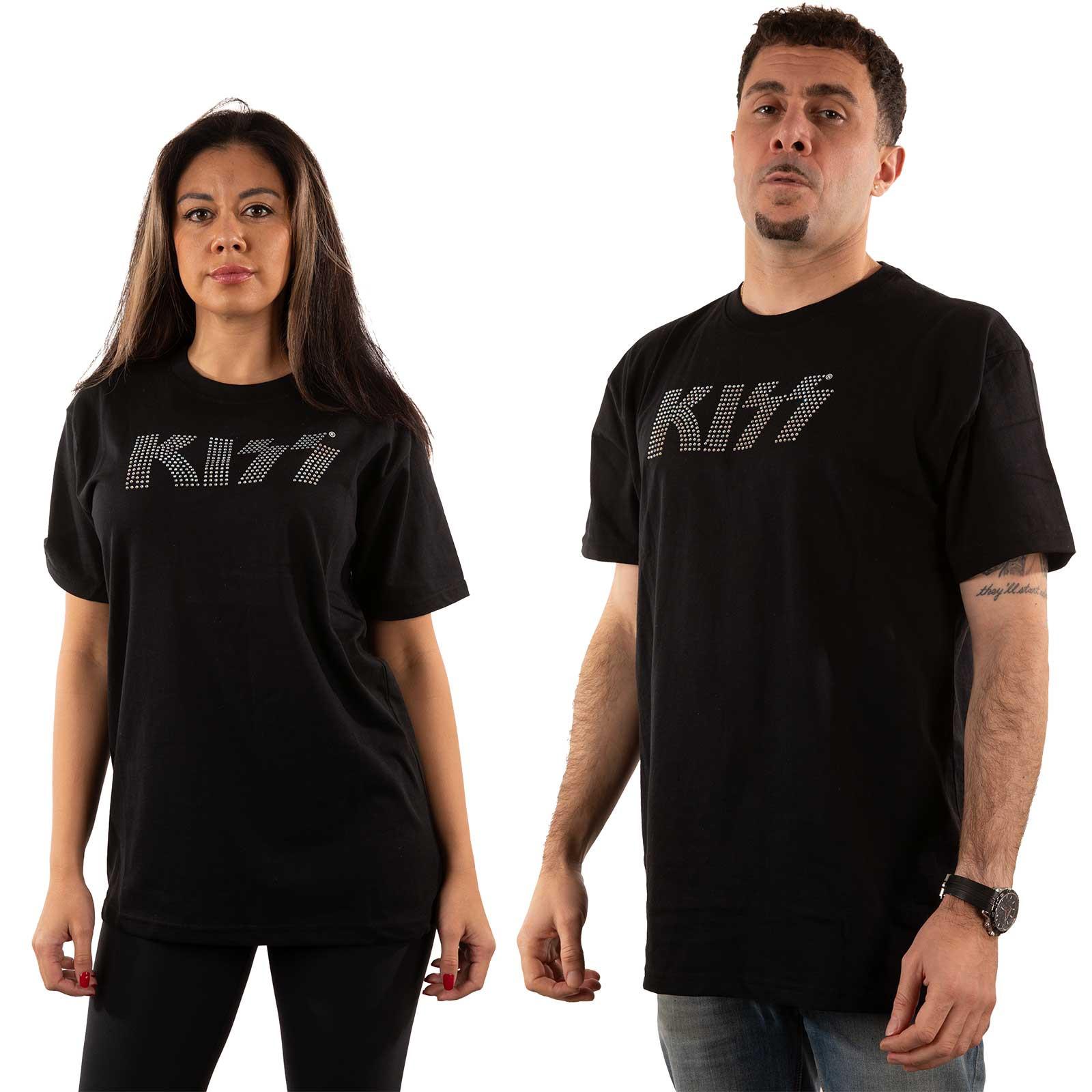 KISS Logo Strass T-Shirt
