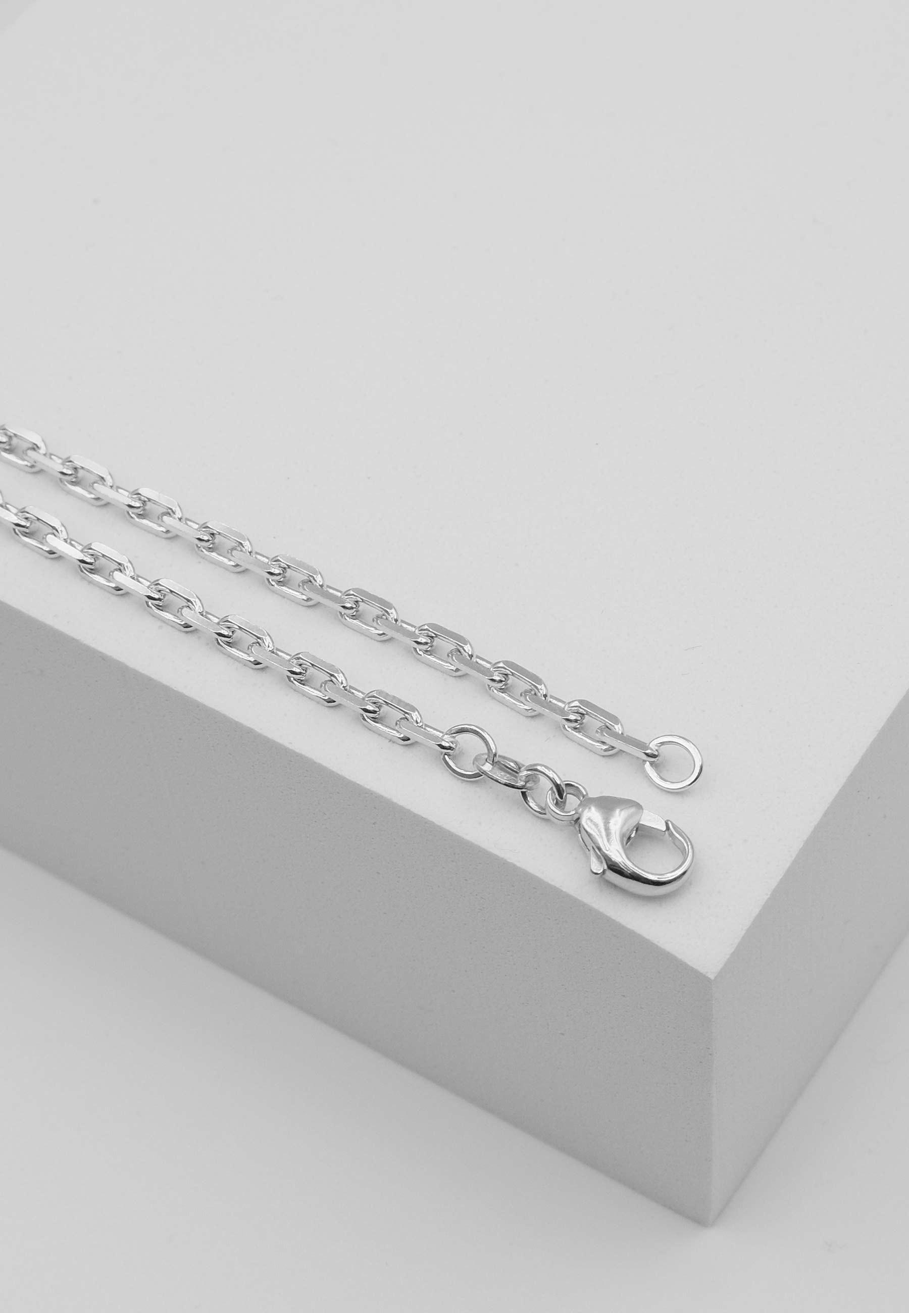 MUAU Schmuck Collier Anker Weissgold 750, 2.9mm, 55cm