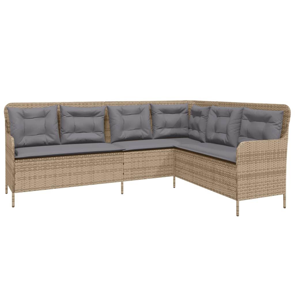 VidaXL Garten sofagarnitur poly-rattan