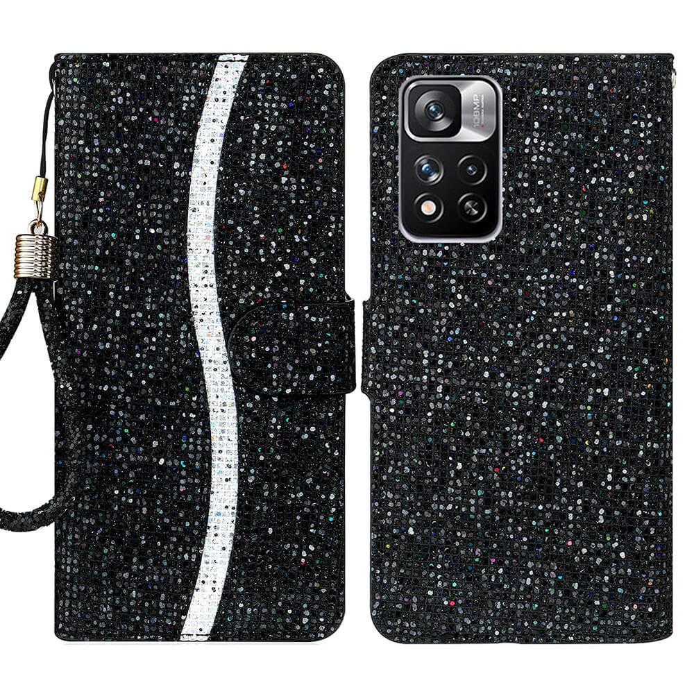 Cover-Discount Xiaomi Redmi Note 11 Pro+ - Glitter Leder Etui