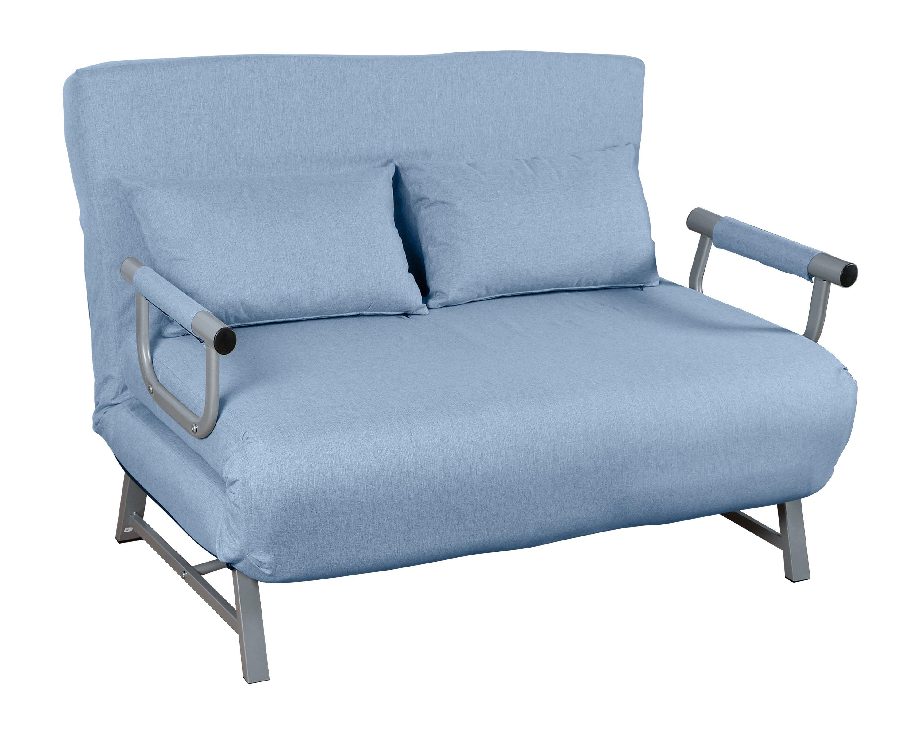 VCM Schlafsofa | Polyester-Stoff | Maße H. 95 x B. 127 x T. 78 cm | Sofa mit Schlaffunktion | Schlafsofa - Kolino