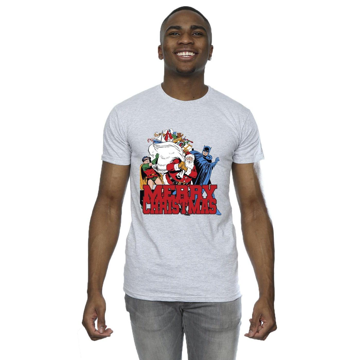 DC COMICS Merry Christmas Grafik Print T-Shirt