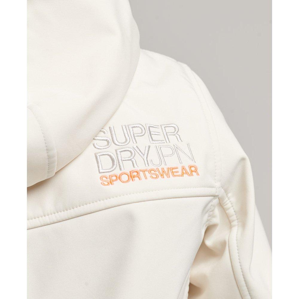 Superdry damen softshe-wasserproofjacke mit kapuze code trekker