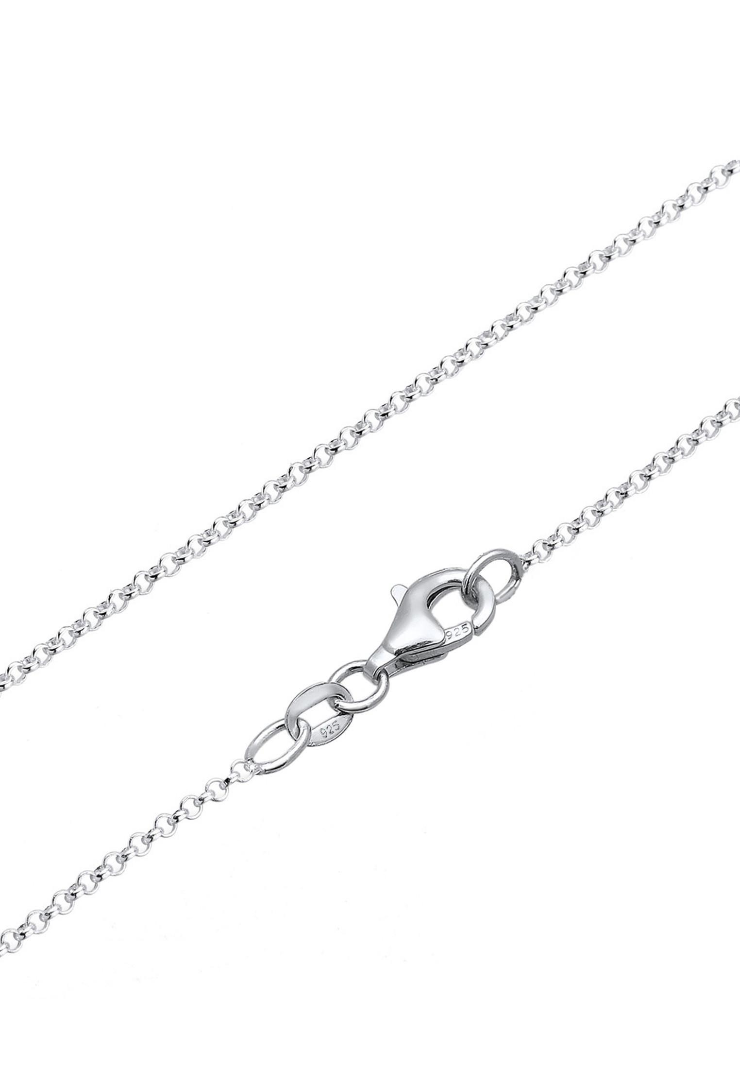 Kuzzoi Halskette Erbskette Kreuz Oxidiert Massiv 925 Silber