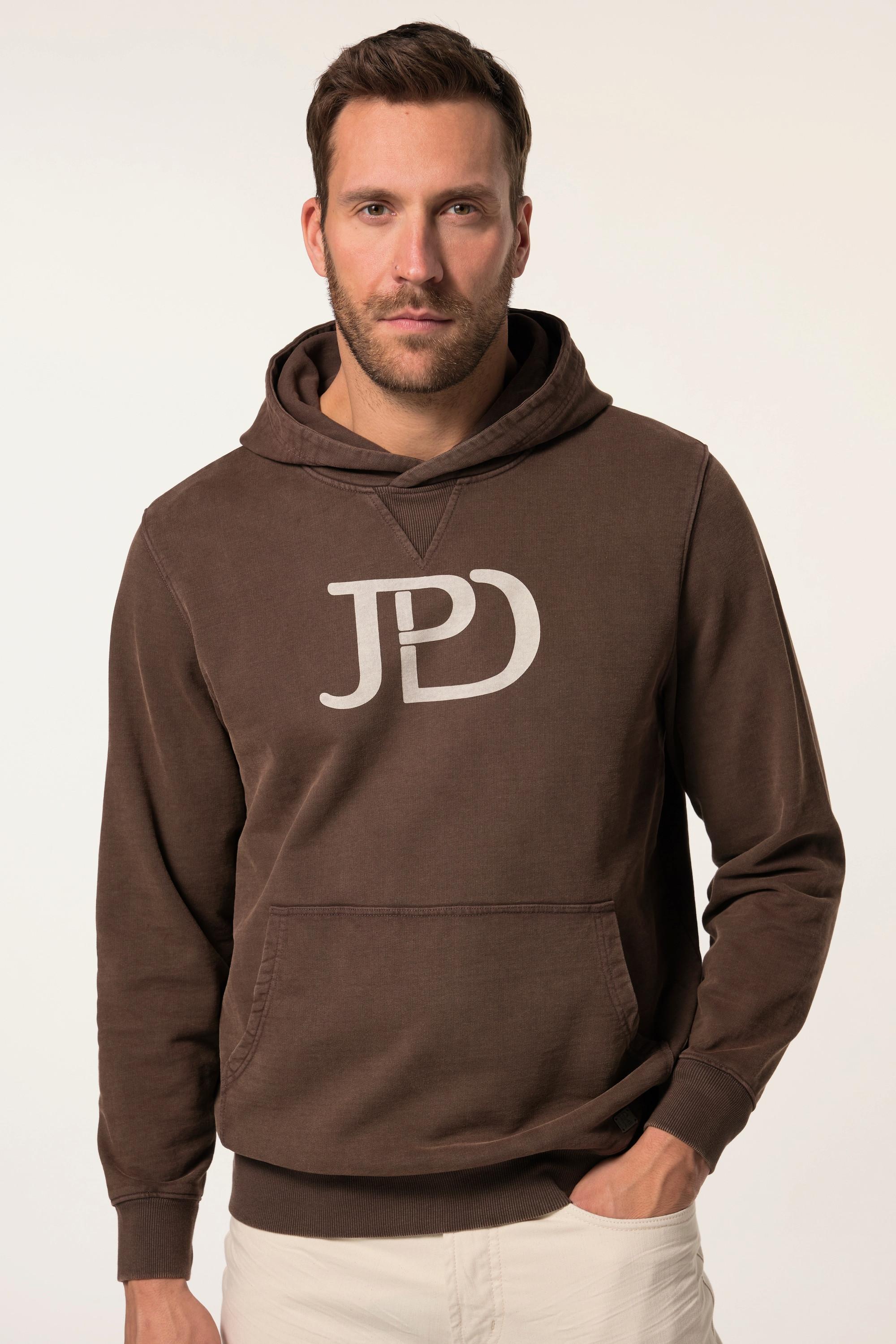 JP1880 Hoodie, Brustprint, Kapuze, Kängurutasche