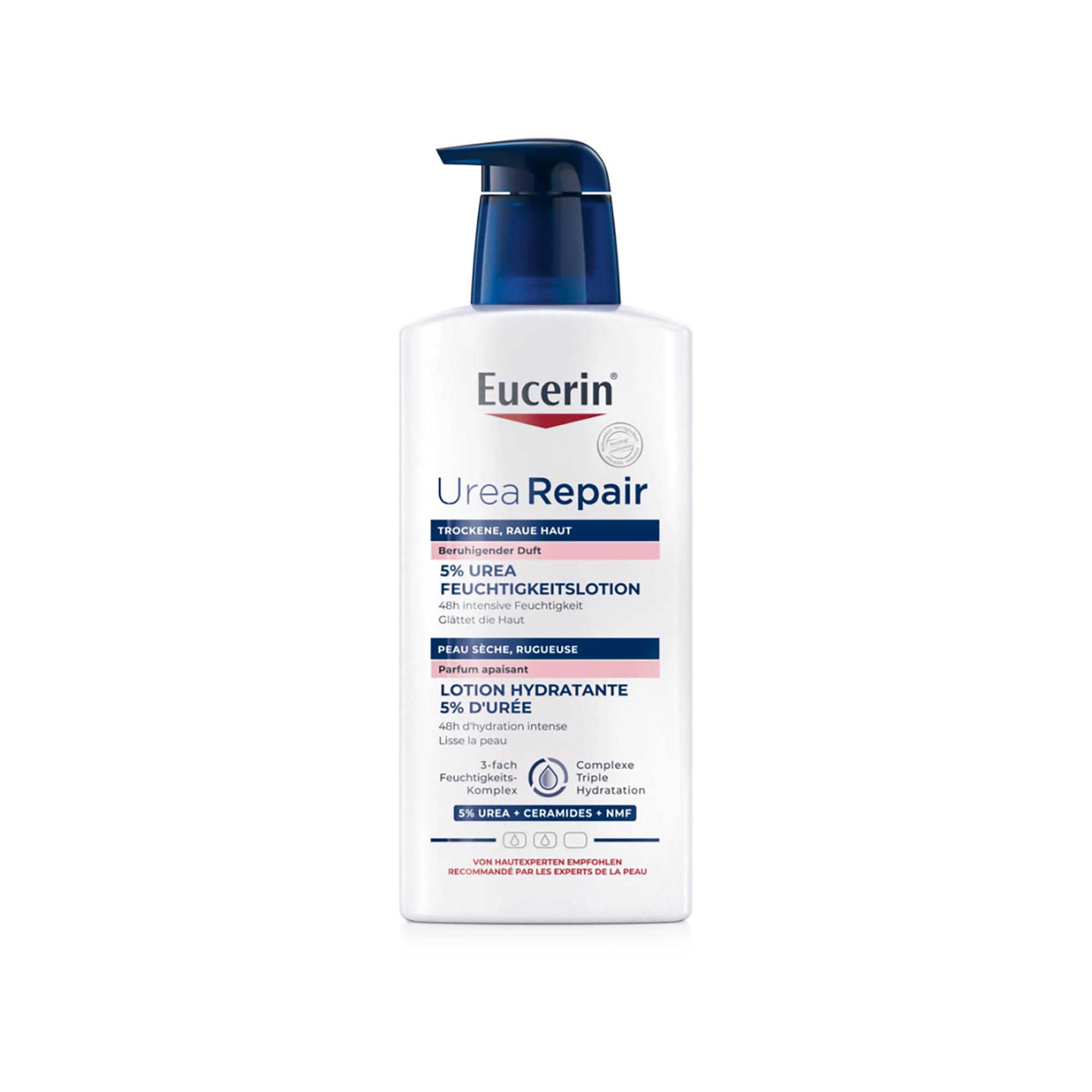 Eucerin Urea Repair 5% Urea Feuchtigkeitslotion mit beruhigendem Duft