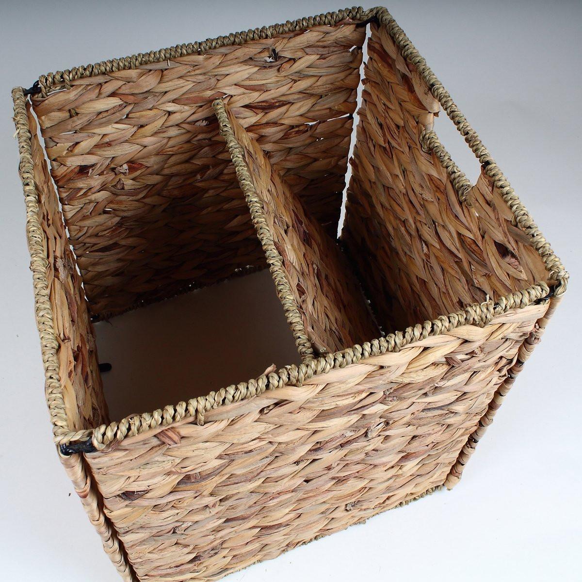 Calicosy Aufbewahrungswürfel aus Wasserhyazinthe - 28x28x28cm