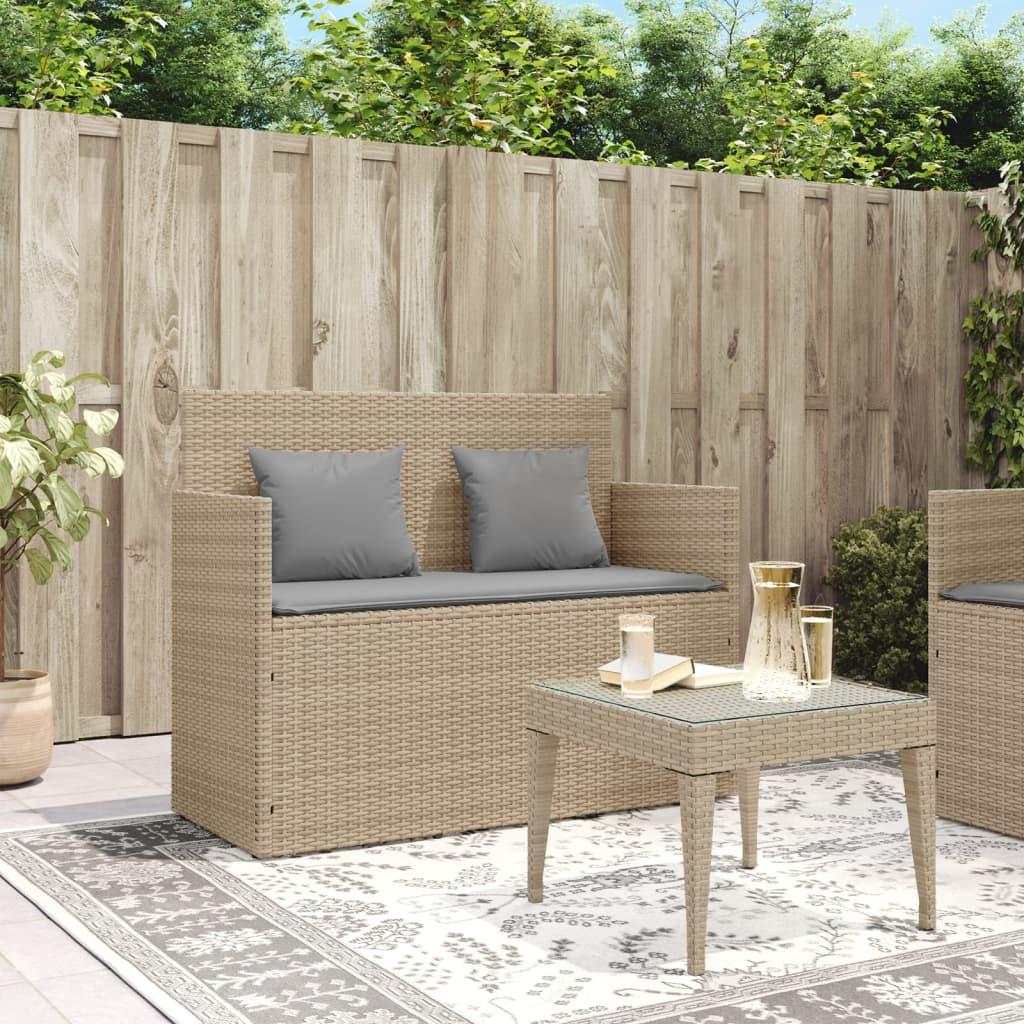 VidaXL Gartenbank poly-rattan