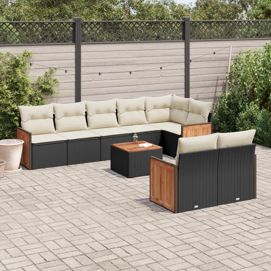 VidaXL Garten sofagarnitur poly-rattan