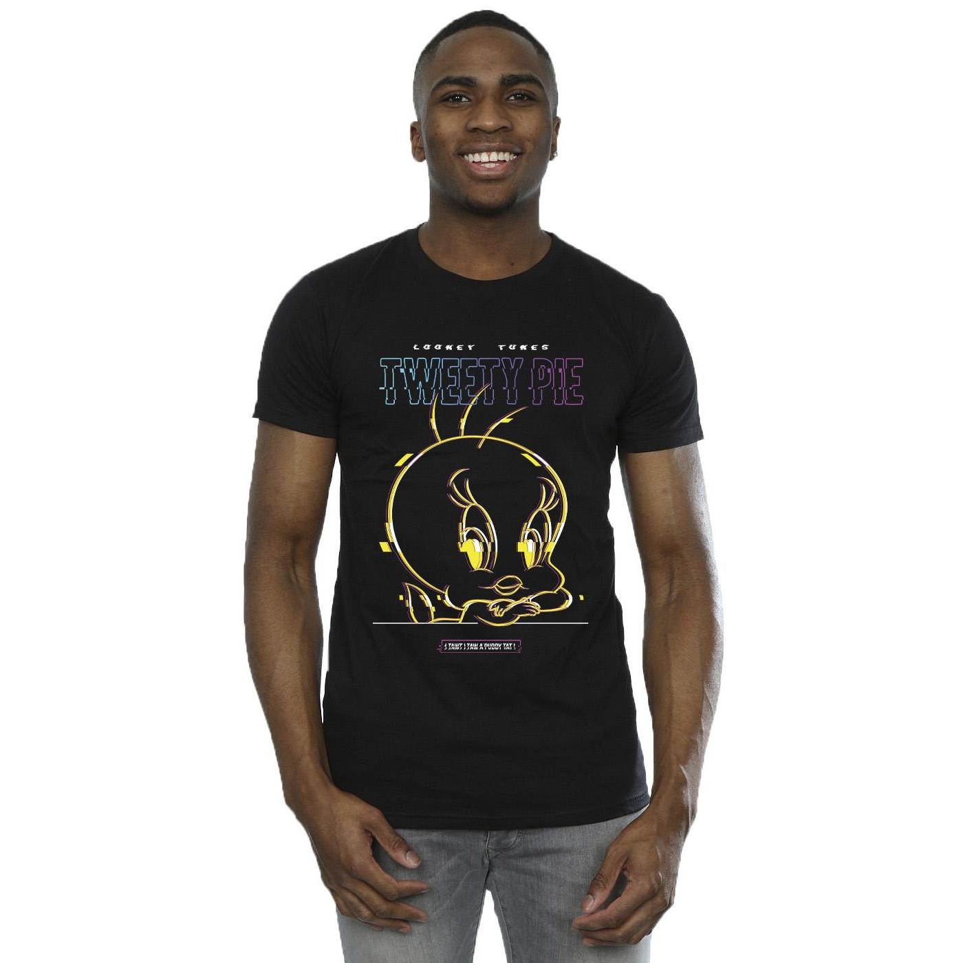 LOONEY TUNES Tweety Pie Glitch T-Shirt