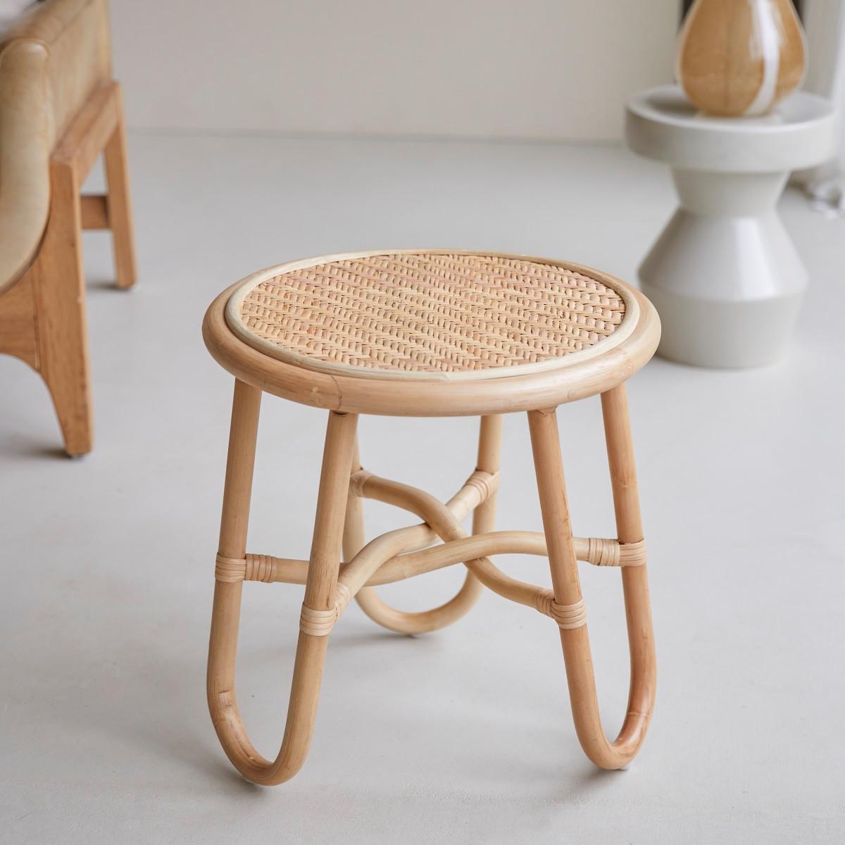 Tikamoon Beistelltisch aus Rattan Lina