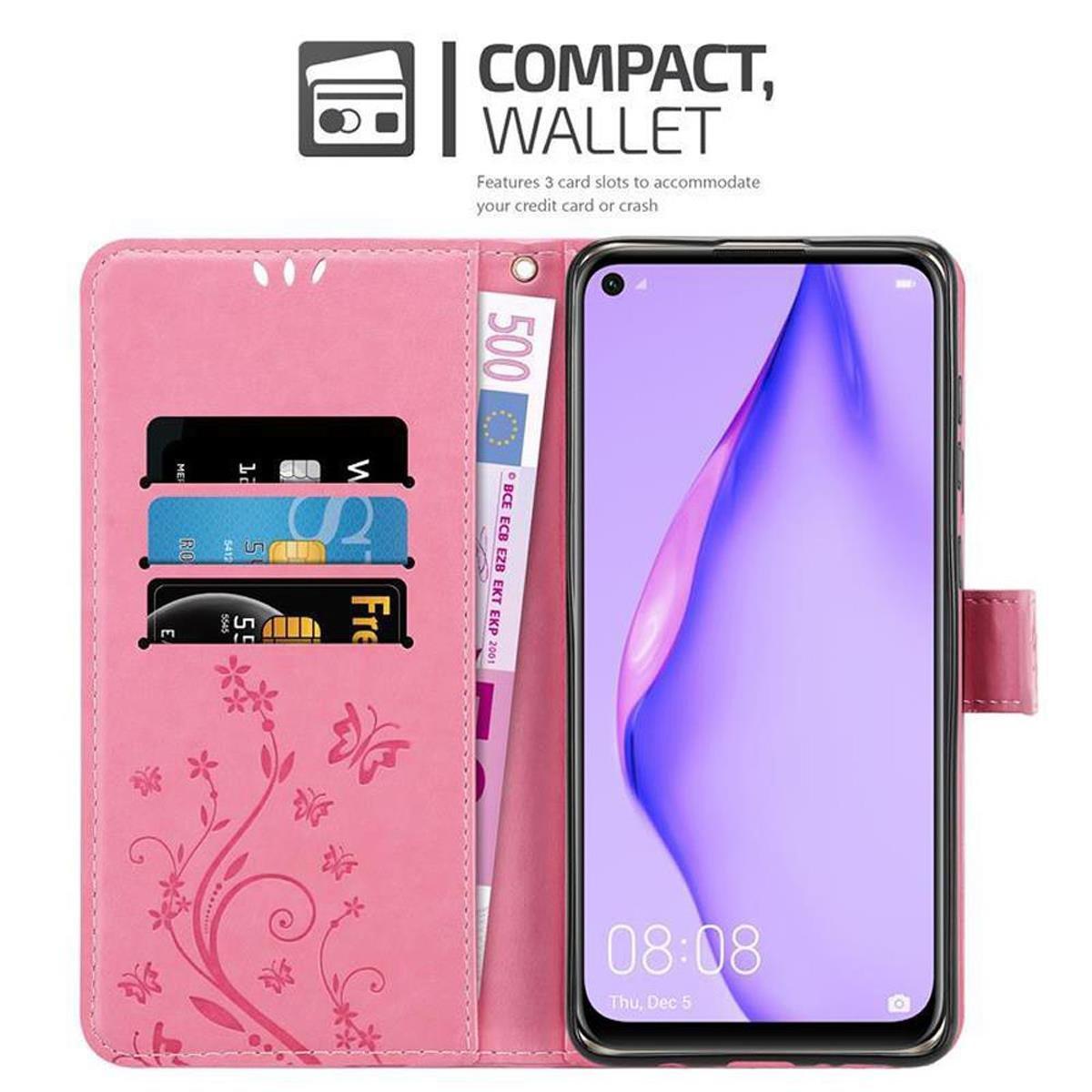 Cadorabo Hülle für Huawei NOVA 6 SE P40 LITE NOVA 7i Blumen Design Magnetverschluss