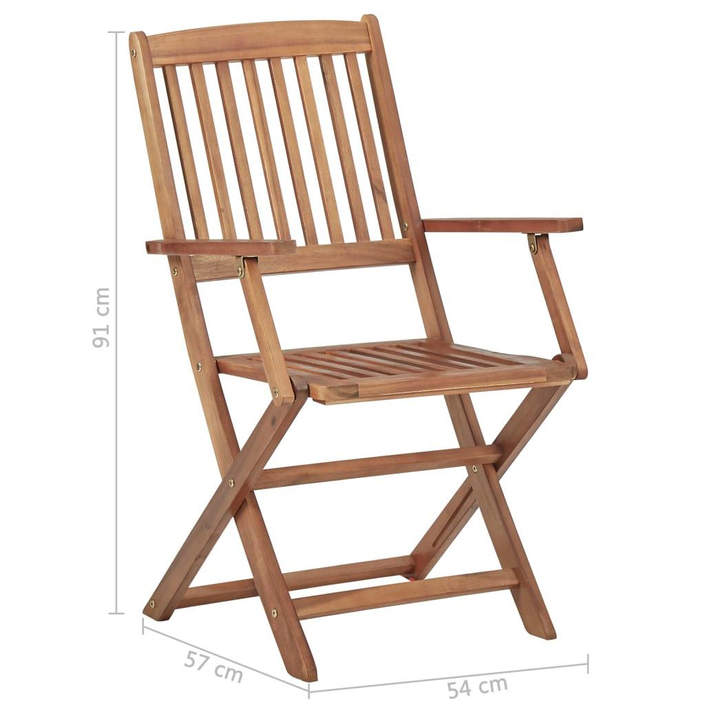 VidaXL Gartenstuhl akazienholz