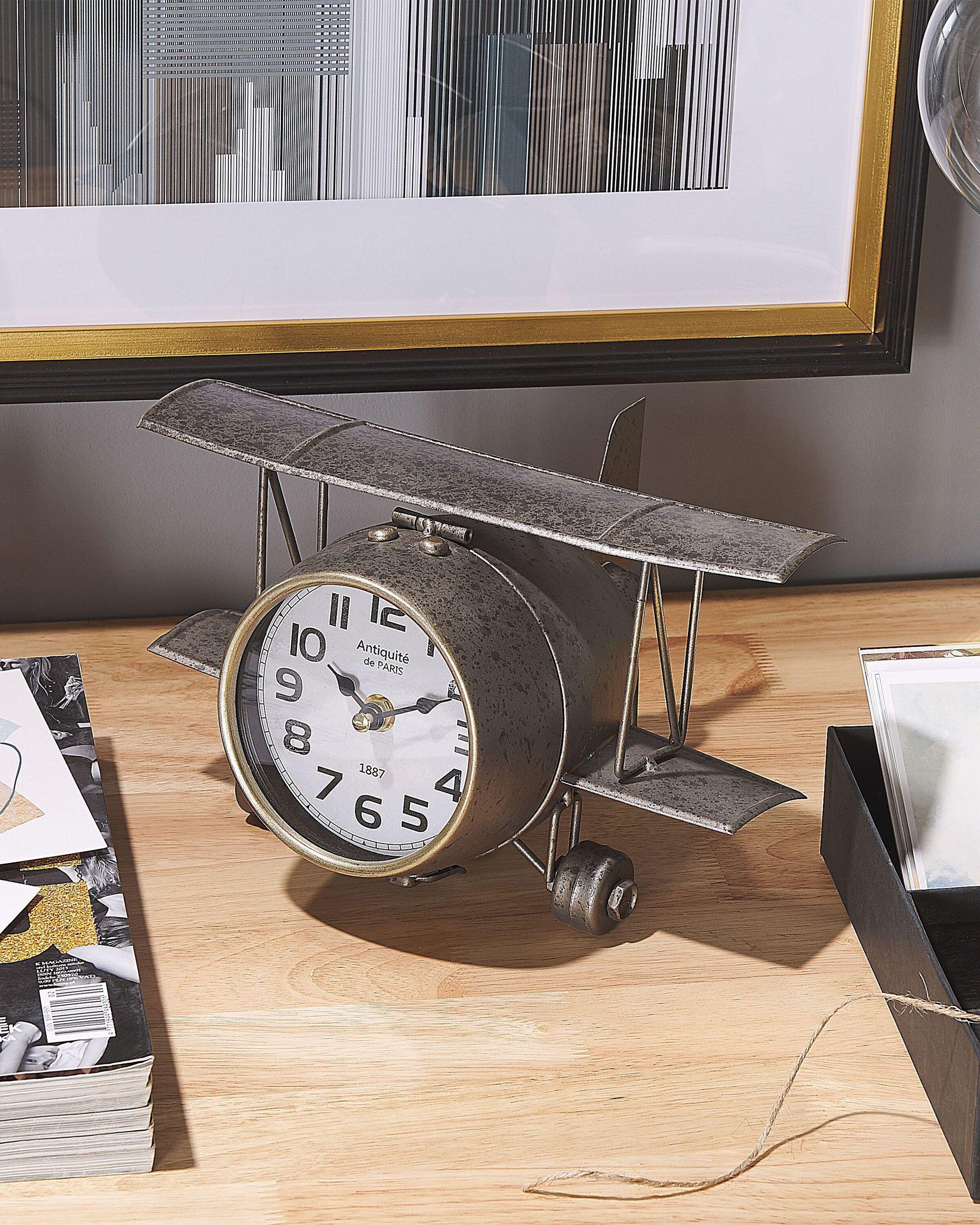 Beliani Tischuhr aus Eisen Industriell STANS