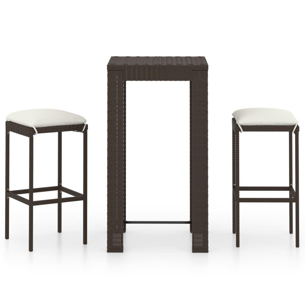 VidaXL Bar-set poly-rattan