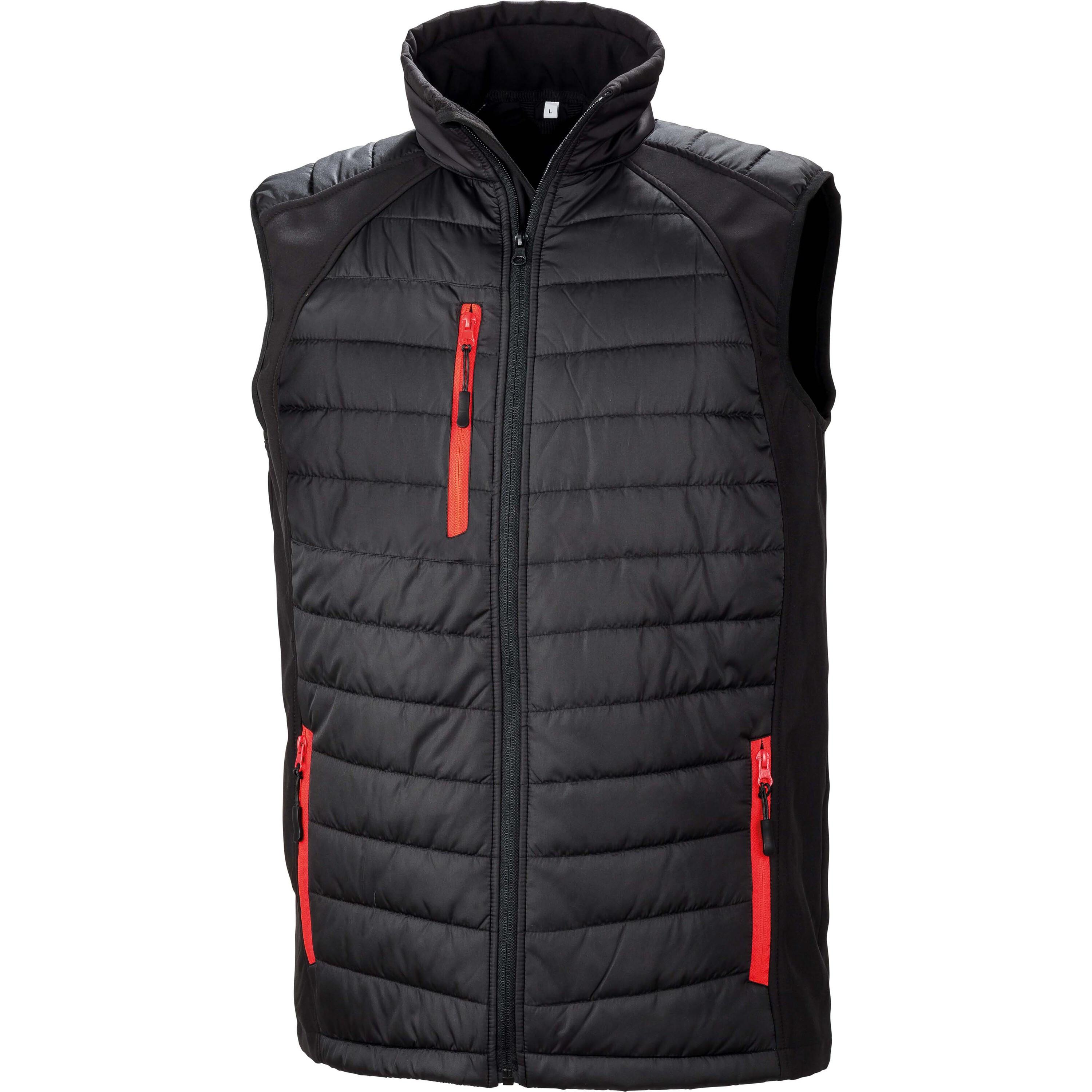 Result weste softshell rembourré black compass