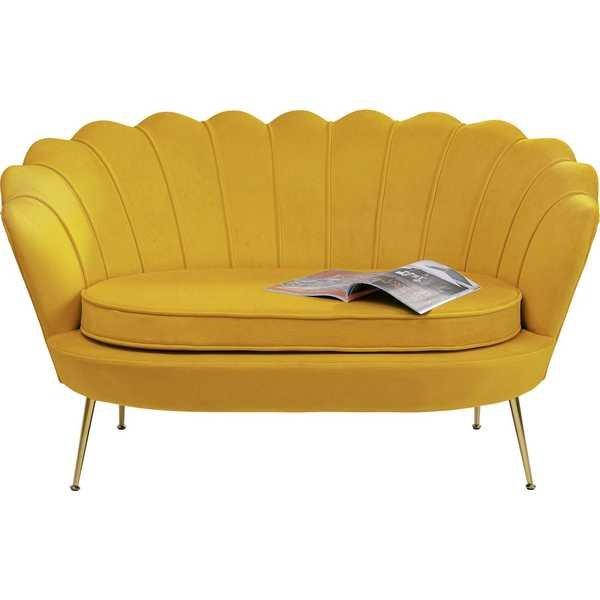 KARE Design Sofa Water Lily 2-Sitzer gelb 132