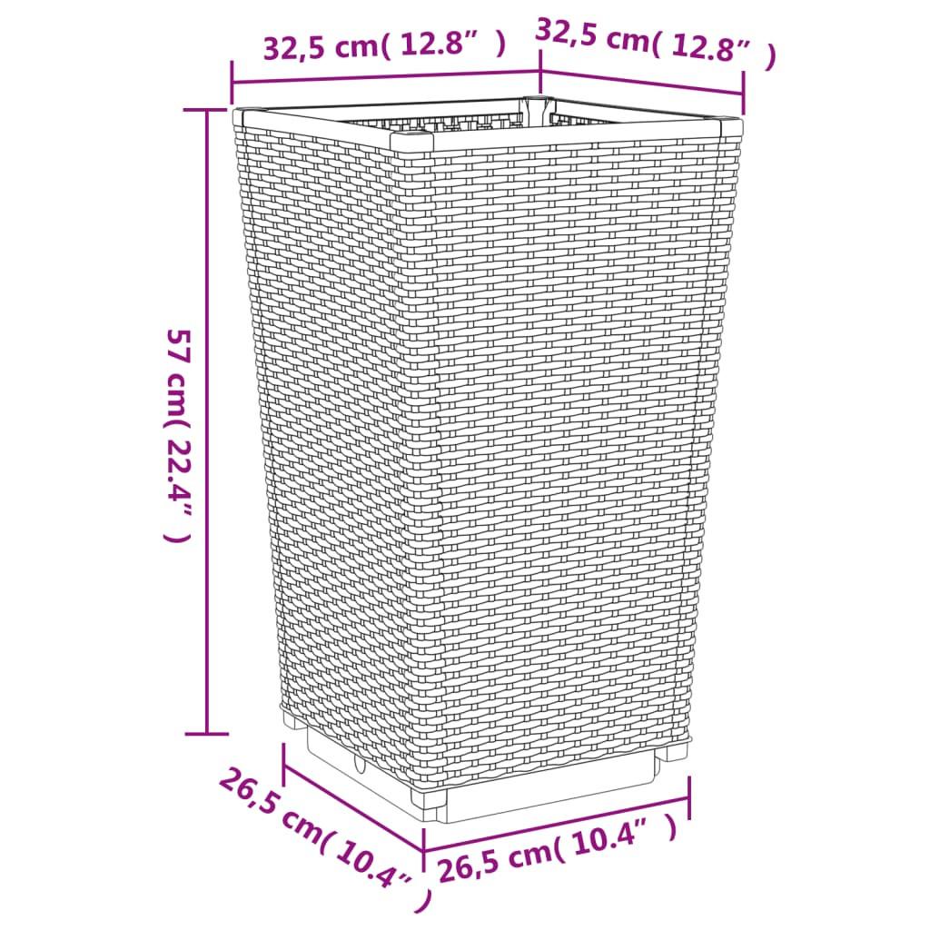 VidaXL Pflanzkübel polypropylen