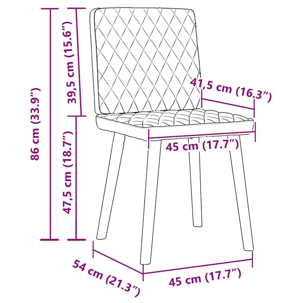 VidaXL Esszimmerstuhl gewebe