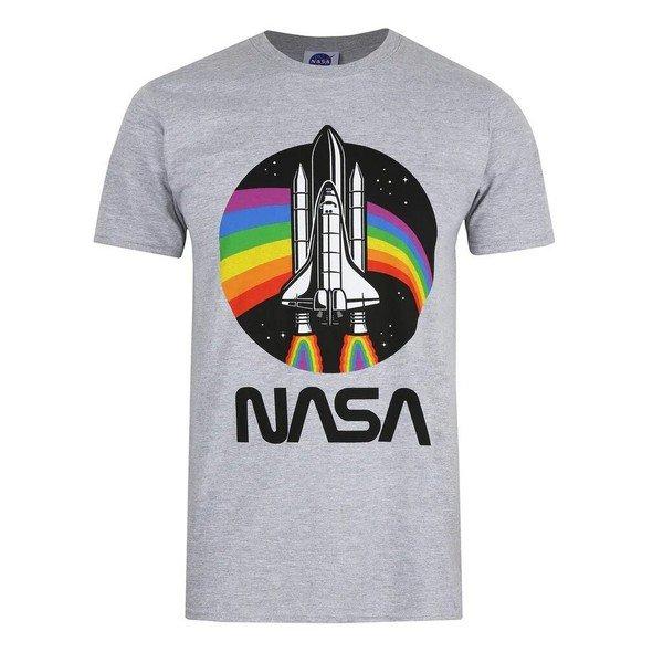 Nasa Space Shuttle Regenbogen Logo T-Shirt Regular Fit