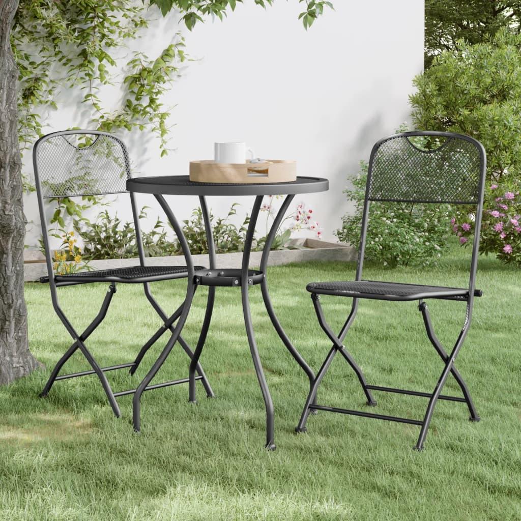 VidaXL Klappbarer gartenstuhl metall