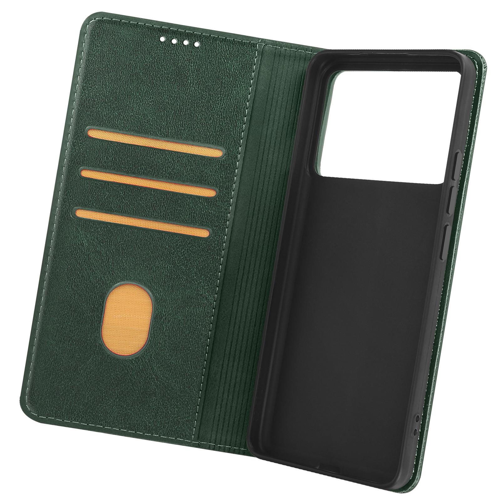 Avizar Xiaomi Poco X6 Pro Wallet Hülle Grün