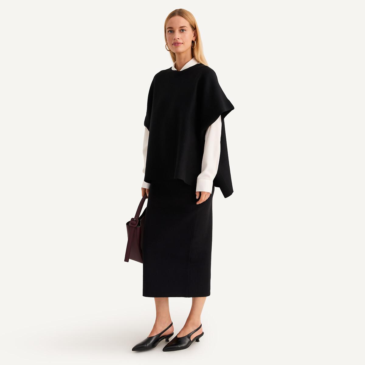 La Redoute Collections Poncho Rundhals