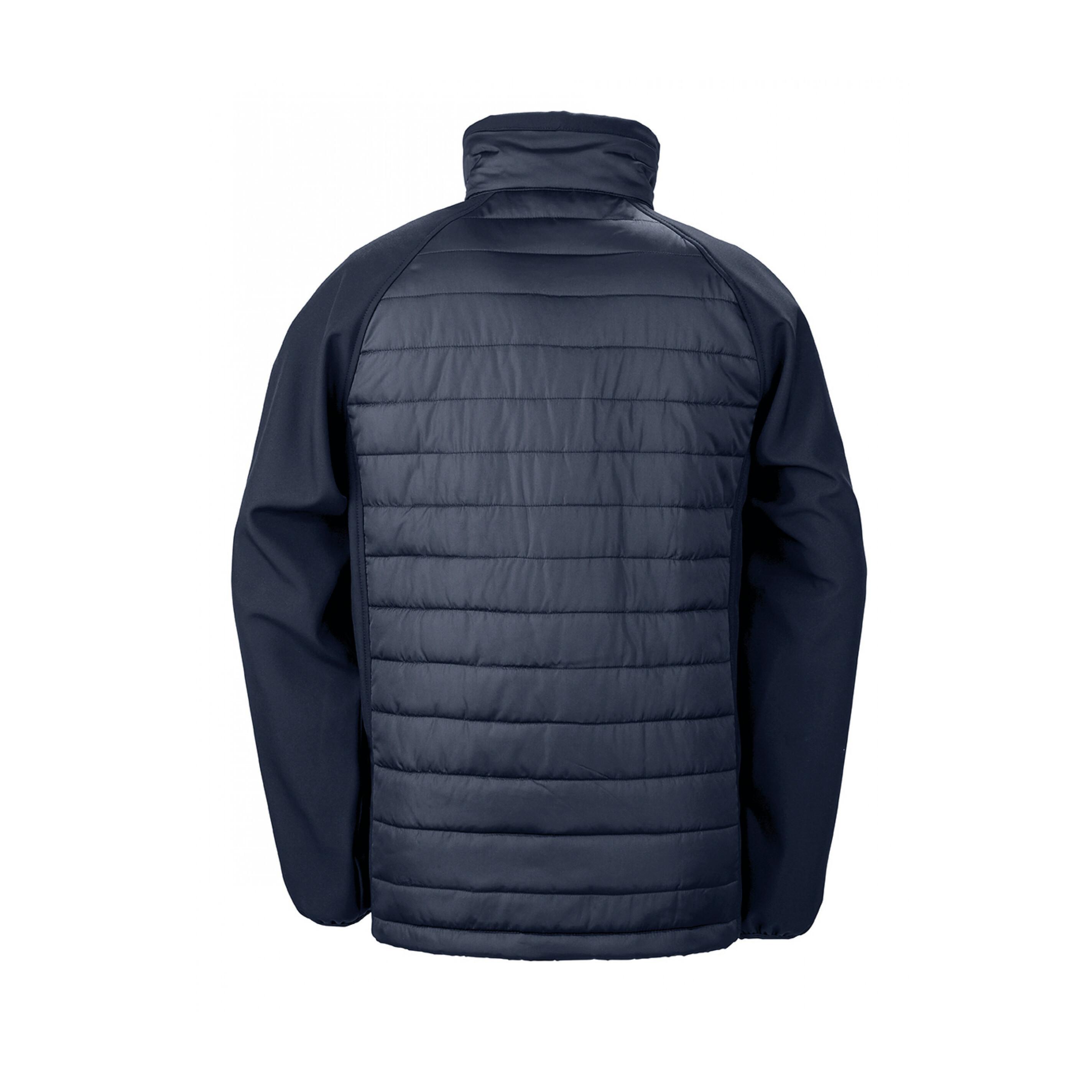 Result recycelte daunenjacke softshell black copass softshell