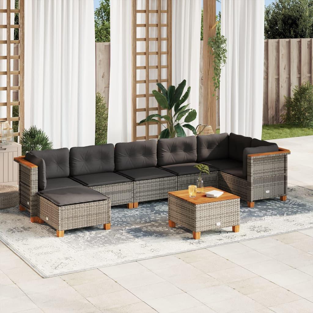 VidaXL Garten sofagarnitur poly-rattan
