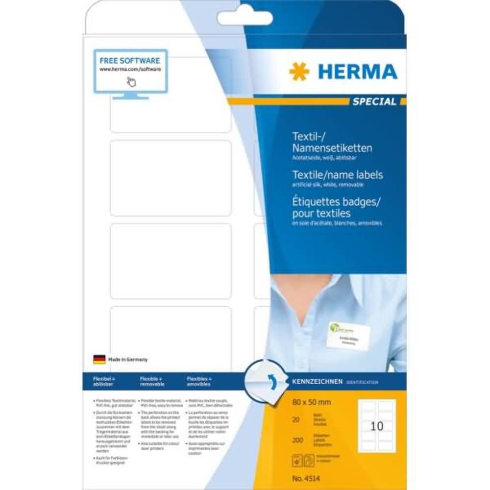 HERMA Namensetikett Seide 80x50mm ws 200 St./Pack