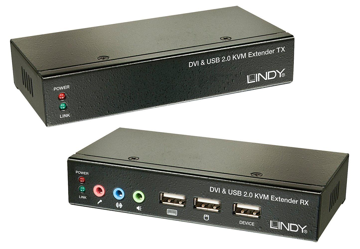 LINDY 39377 TastaturVideoMaus (KVM)-Switch Schwarz