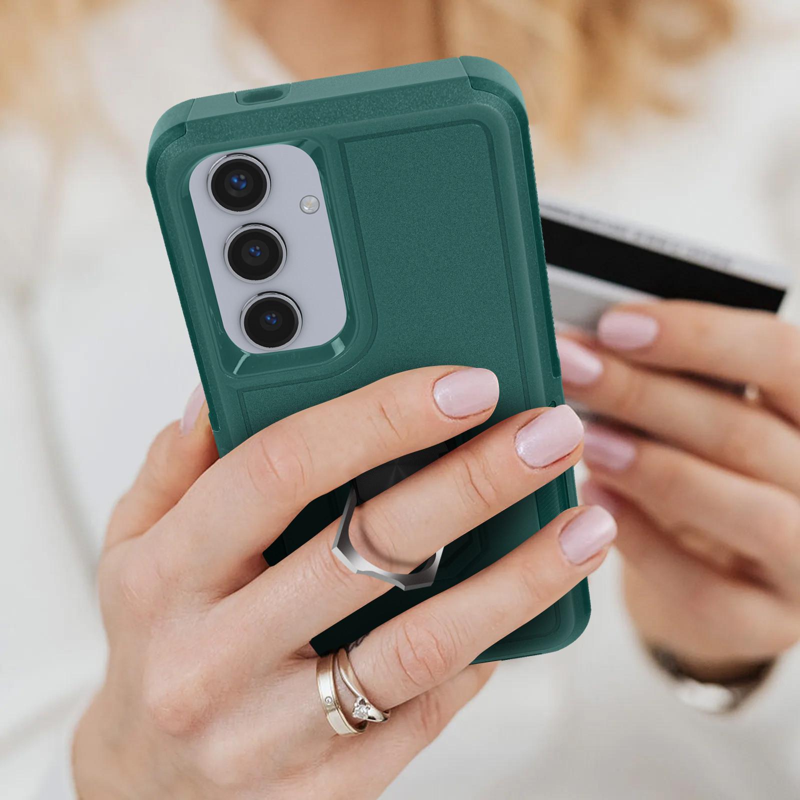 Avizar Ringhülle Galaxy S24 Dunkelgrün