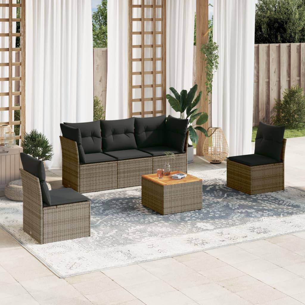 VidaXL Garten sofagarnitur poly-rattan