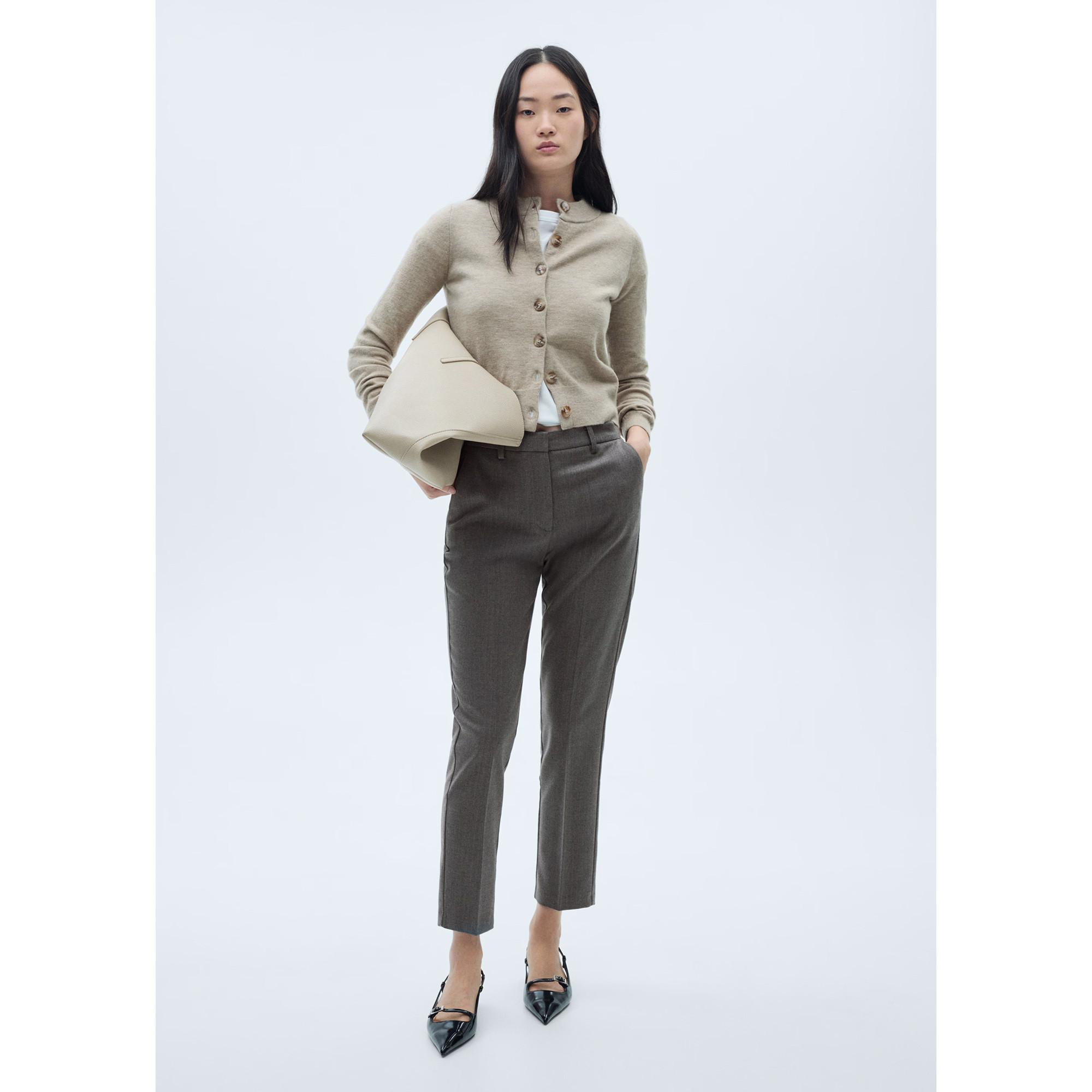 MANGO Warm Skinny Fit Cropped Hose