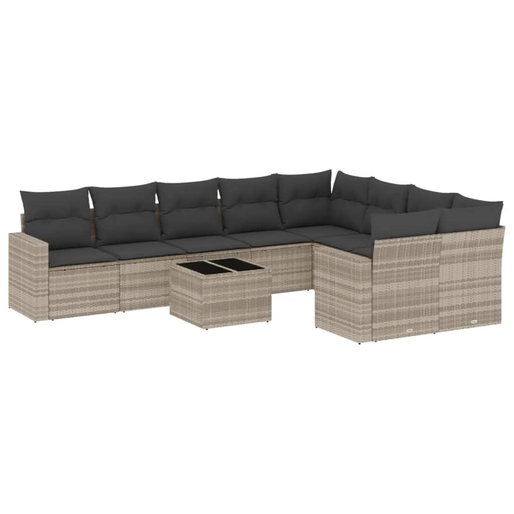 VidaXL Garten sofagarnitur poly-rattan