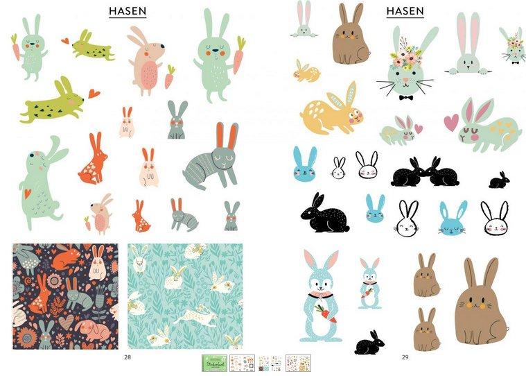 Bullet Journal – Stickerbuch Happy Easter: 600 frühlingshafte Schmuckelemente für die Osterzeit Edition Michael Fischer Pappbuch