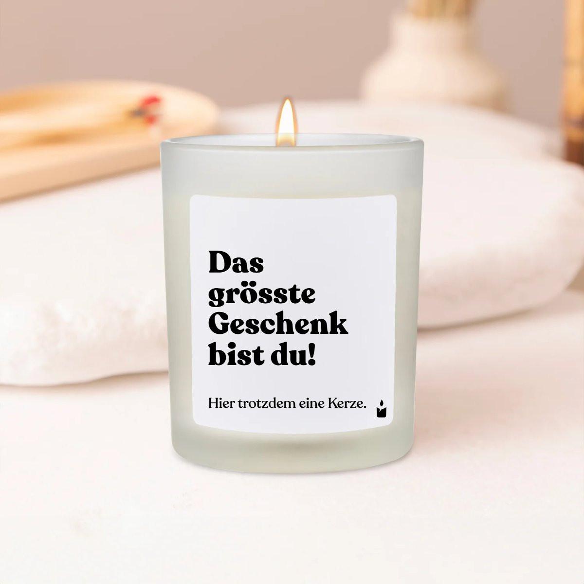 CandleHand Duftkerze Flowery Das grösste Geschenk bist du!