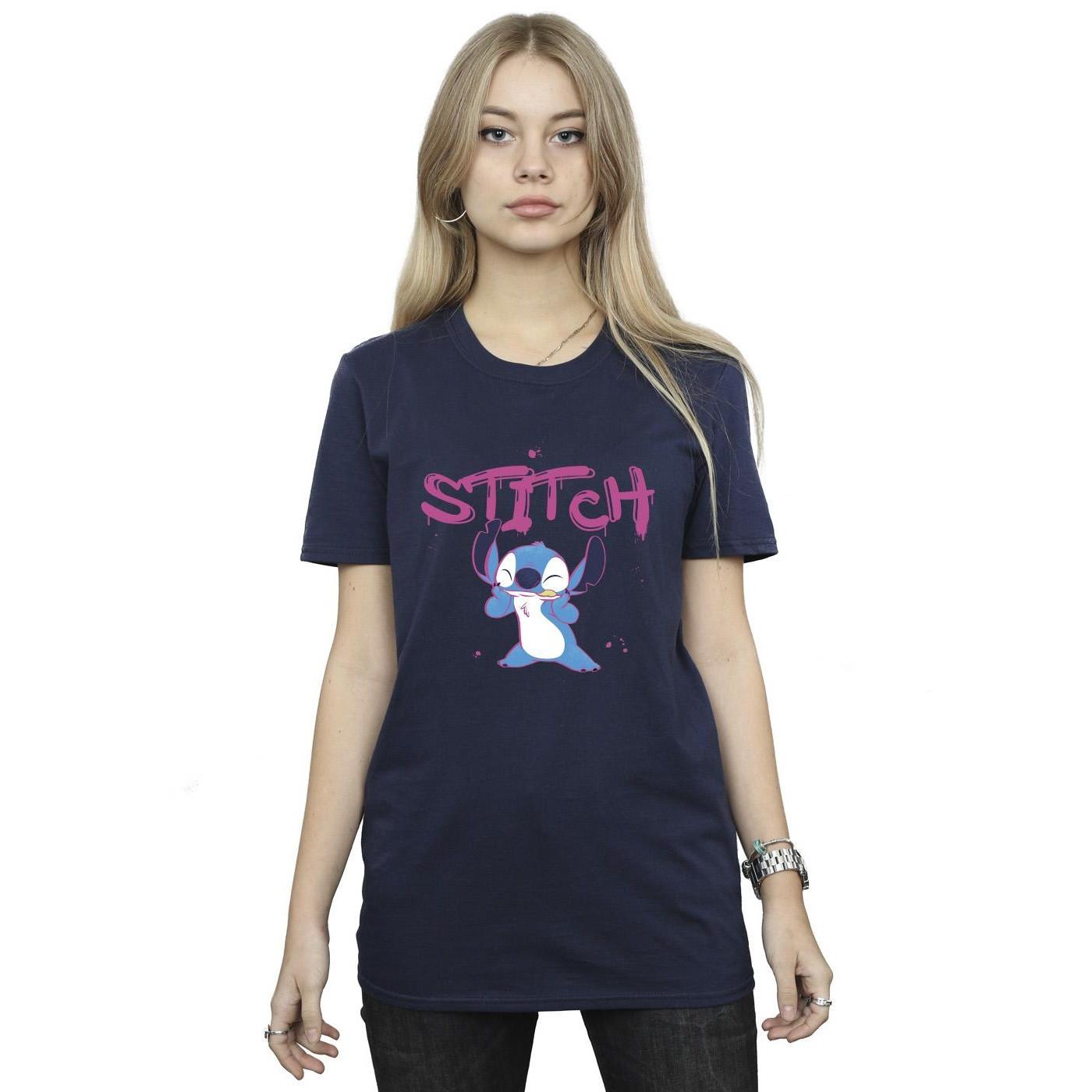 Disney Stitch Bedrucktes Kurzarm T-Shirt