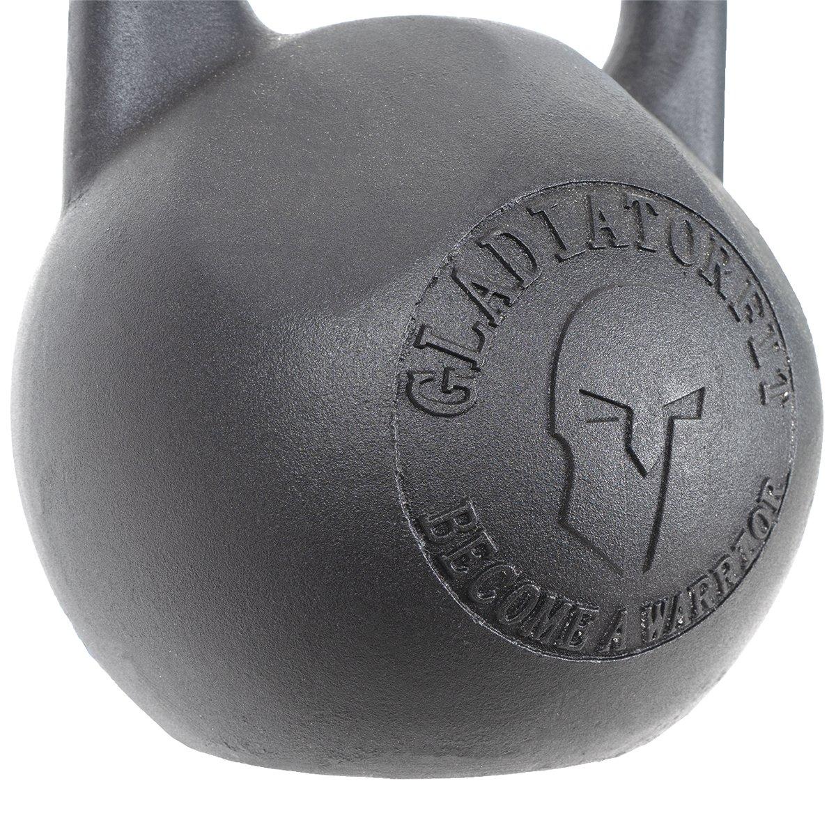 GladiatorFit Kettlebell aus Stahl mit Pulverbeschichtung GladiatorFit