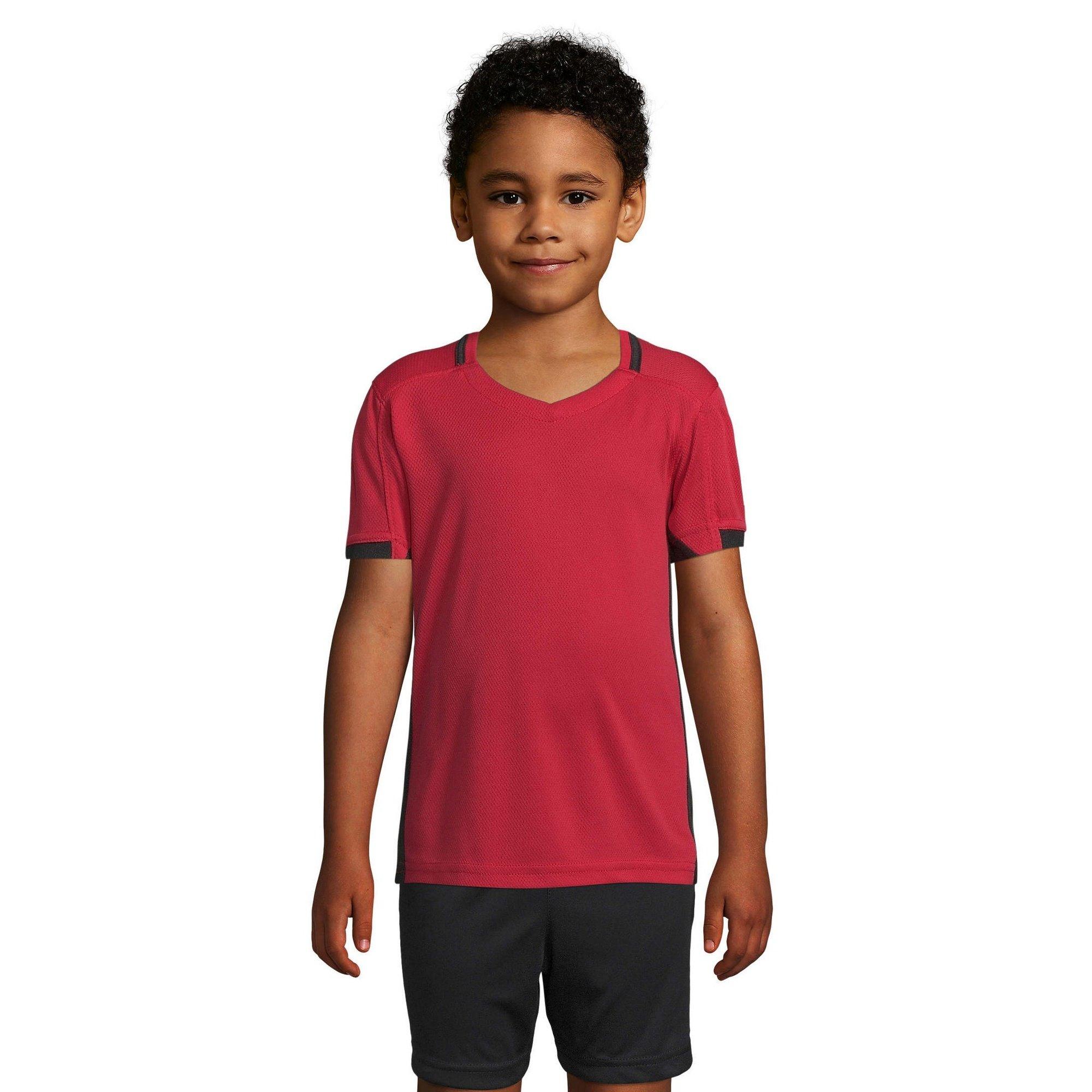 SOLS Classico Kontrast Kurzarm Fußball TShirt