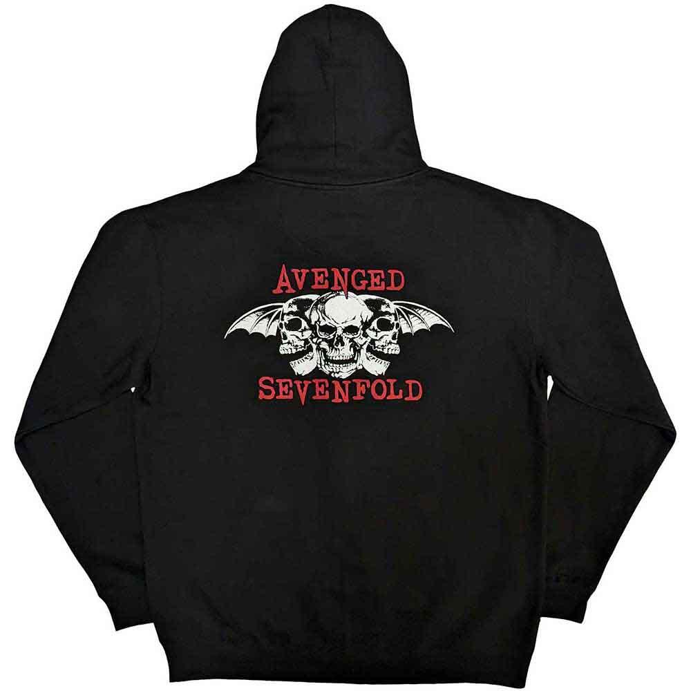 Avenged Sevenfold Dead Head Hoodie mit durchgehendem Reißverschluss