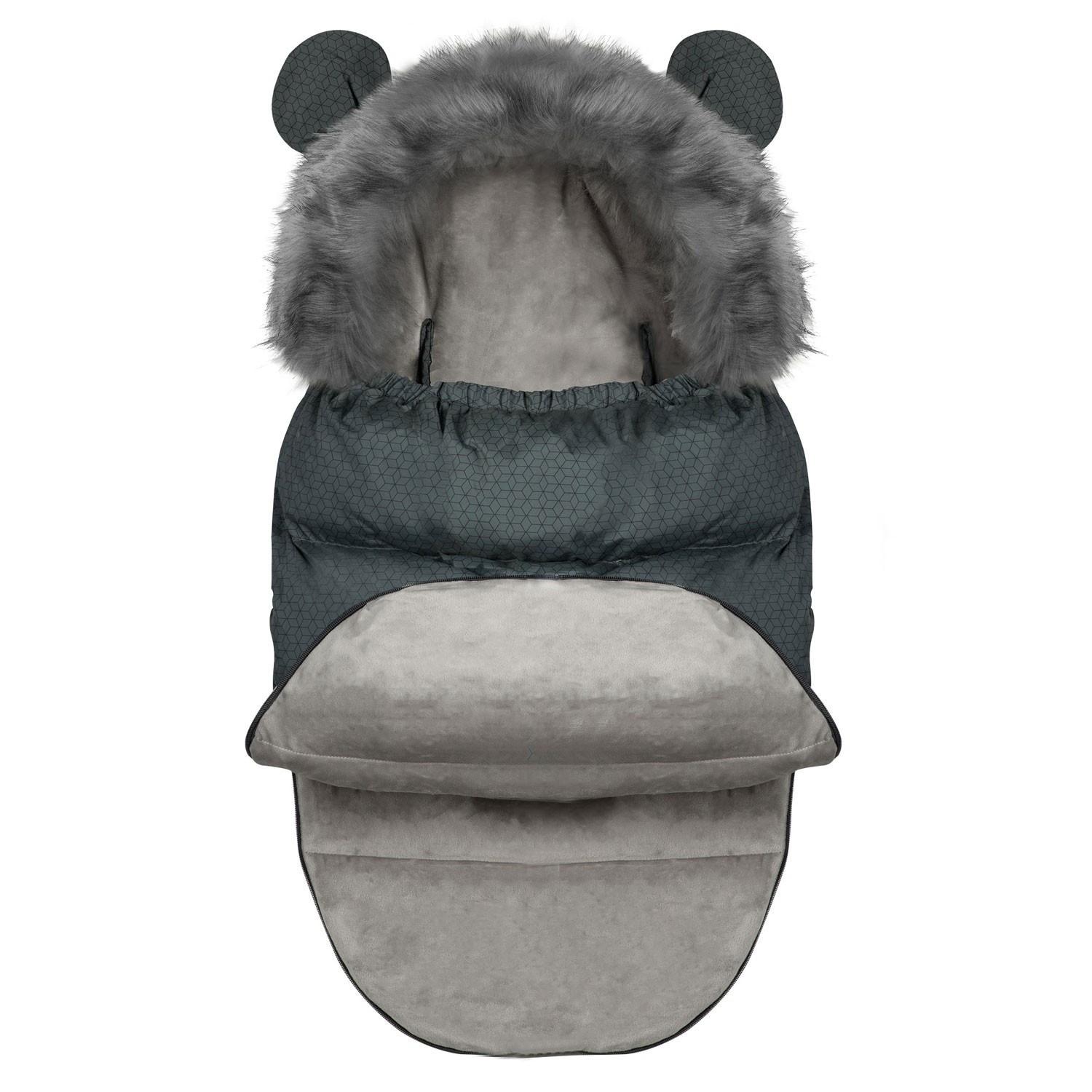 B2X Elmi Ricokids Schlafsack für Kinderwagen und Schlitten – Graphit
